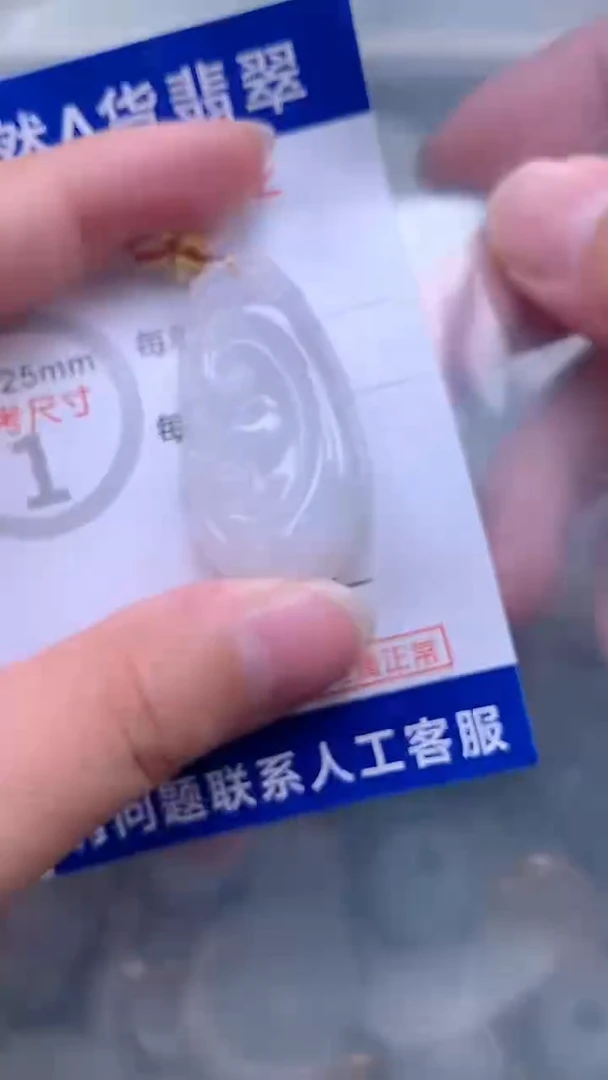 翡翠未镶嵌吊坠(不含链)1