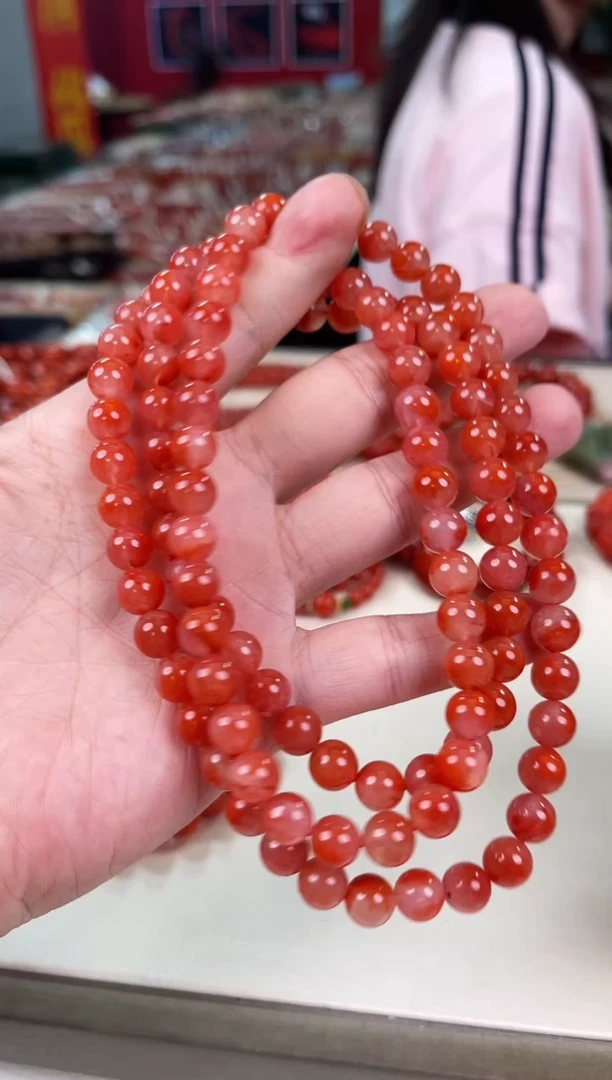 未镶嵌多圈8+南红玛瑙（多样式发其一）