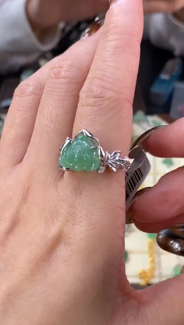 颈饰银S925镶嵌翡翠19283