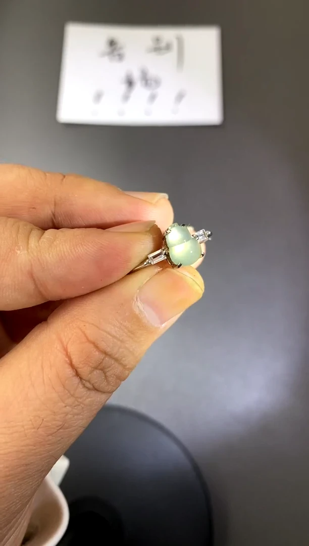 【闪购商品】翡翠戒指银S925镶嵌买断价