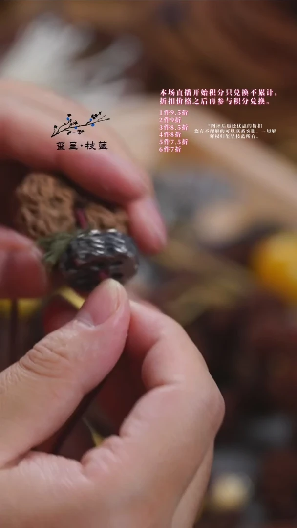【闪购商品】金刚菩提吊坠玺呈枝蓝•048十瓣