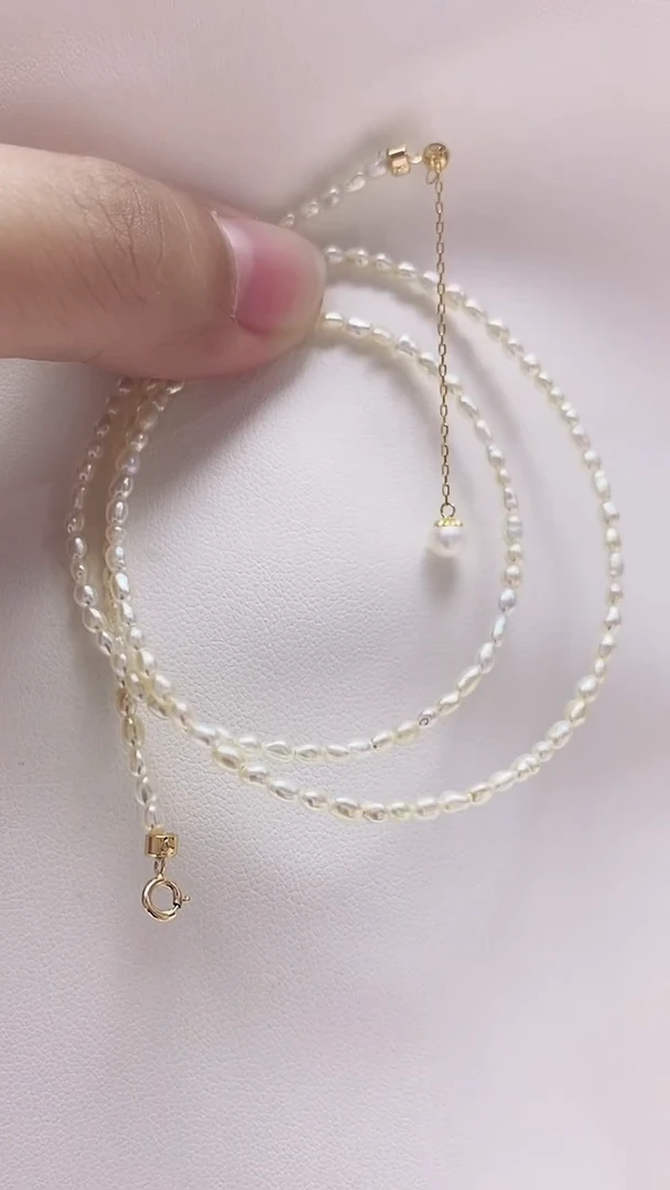 海水珍珠18K金镶嵌项链珍珠项链