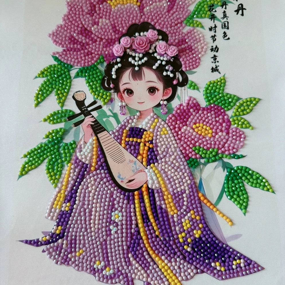 国潮文化十二花神画手工diy解压疗愈闺蜜礼物