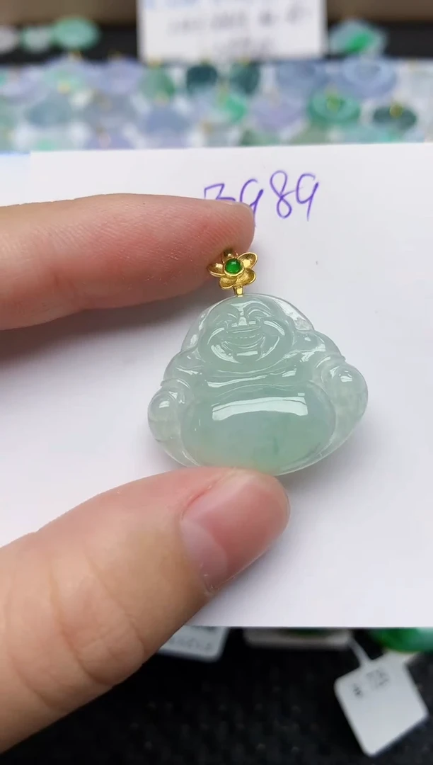 颈饰未镶嵌翡翠 天然缅甸A货翡翠百元以上9元证书费自理1