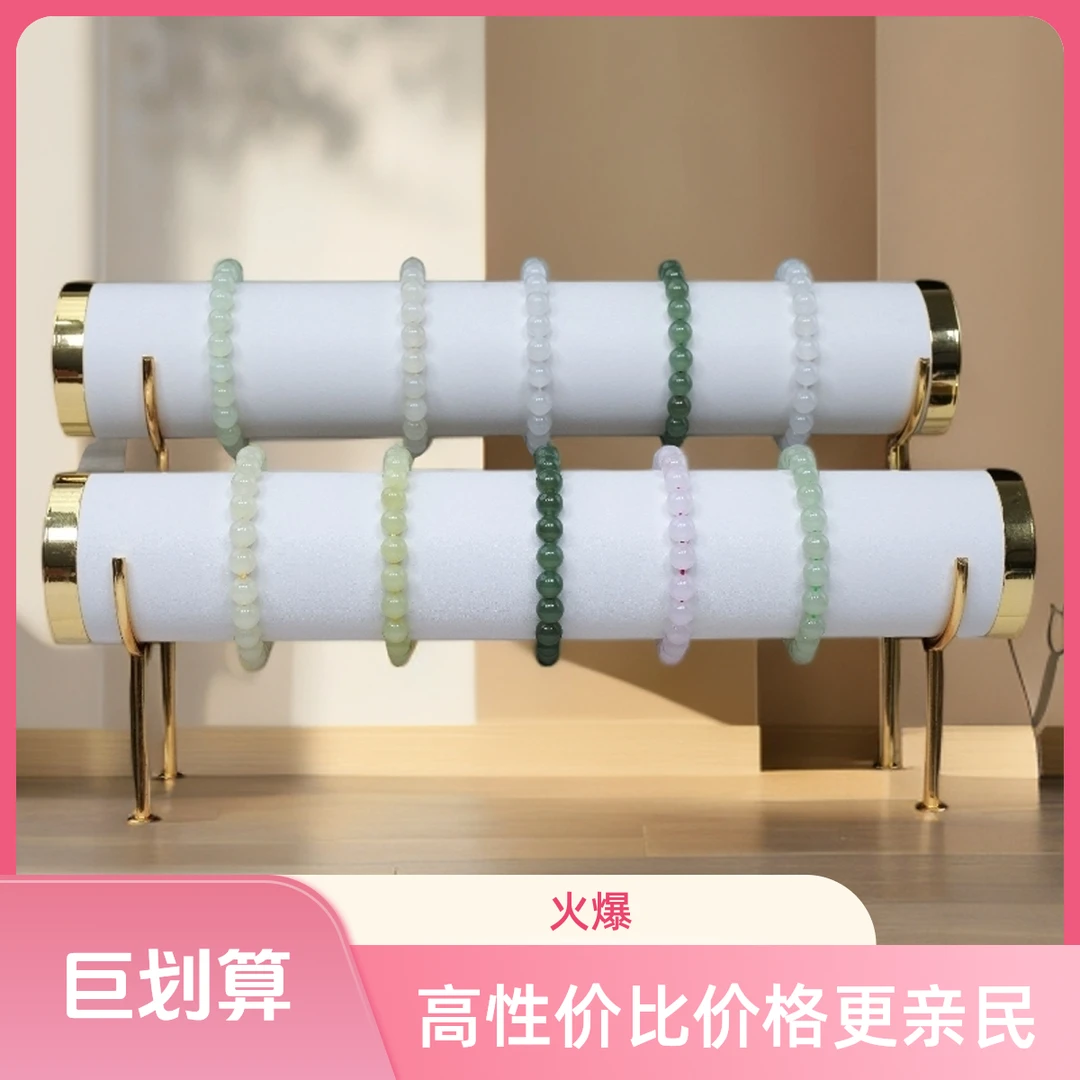 8mm天然和田玉手串源头工厂店手工挑选精美时尚日常百搭多样发一