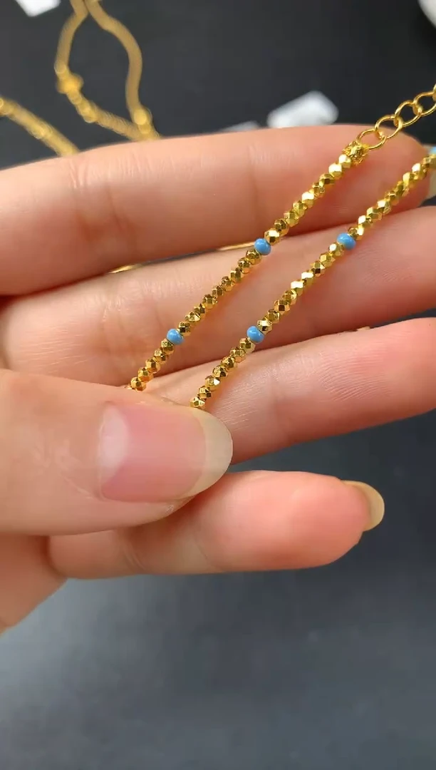 手链定制足金D424|5200