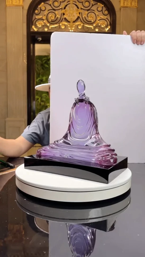 茶宠AJ05185参禅+黑底座30*20