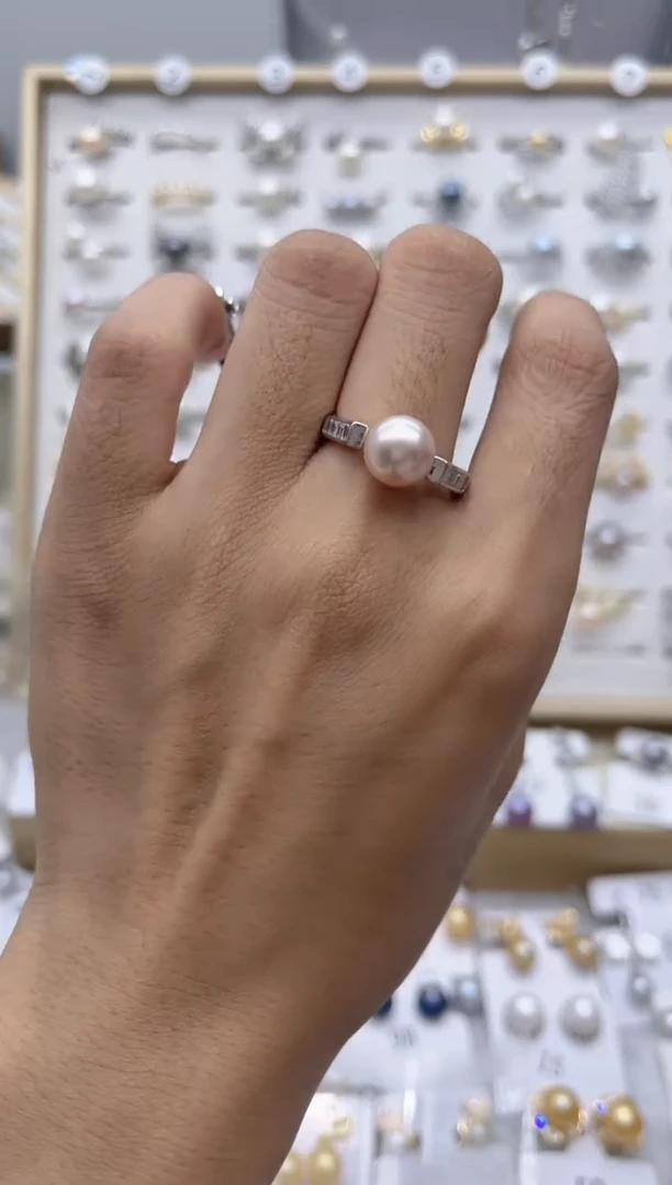 【闪购商品】淡水珍珠戒指合金141