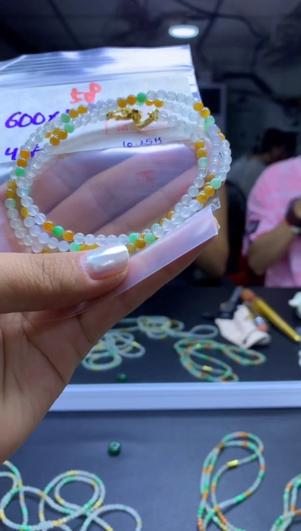 未镶嵌定制翡翠珠串#600元-毛货需精细抛光