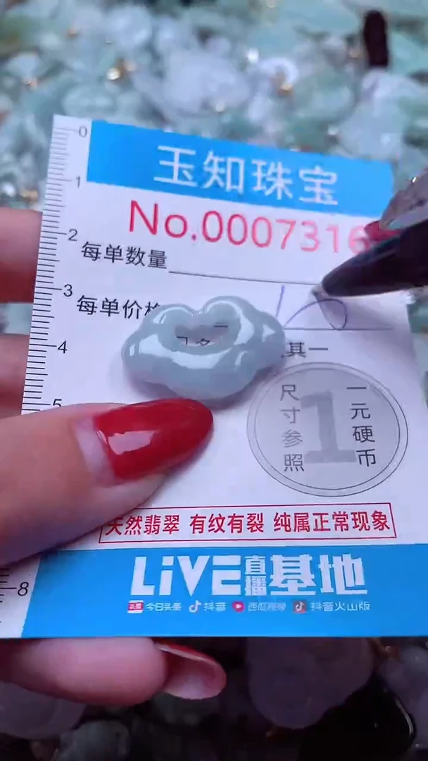 吊坠(不含链)未镶嵌翡翠7316