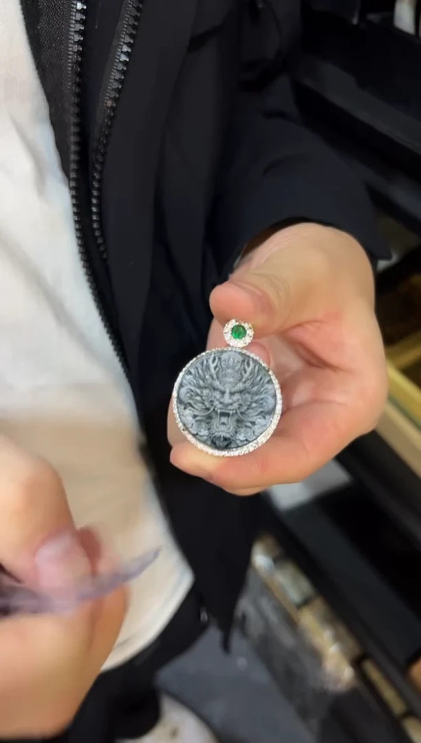 颈饰未镶嵌翡翠593692-龙