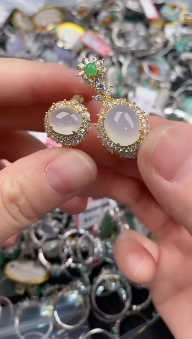 银S925镶嵌戒指翡翠333                 3