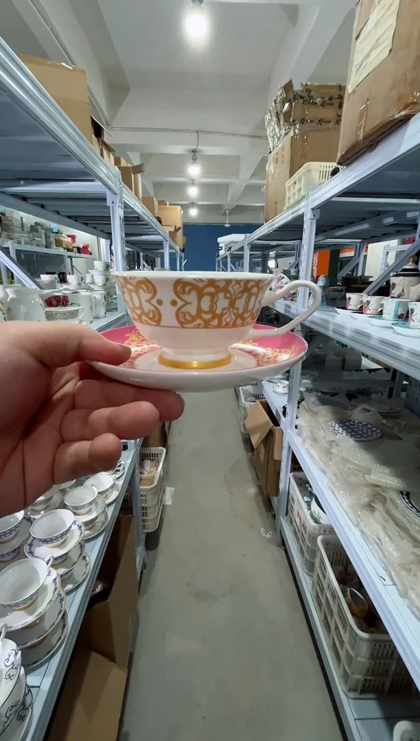 瓷片日用陶瓷（简装）咖啡杯1套