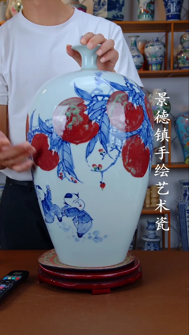 现代景德镇手工手绘陶瓷摆件55