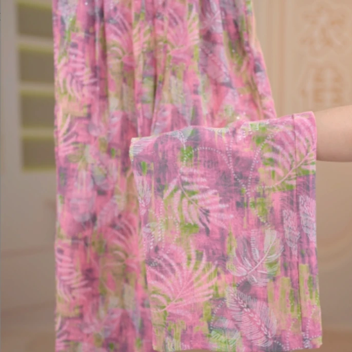 Y1232新款夏季薄款时尚休闲阔腿裤女30