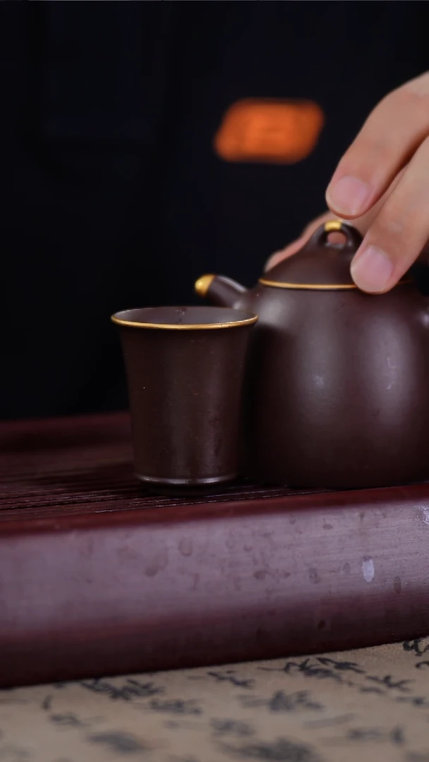 茶壶紫砂紫茄泥秦权