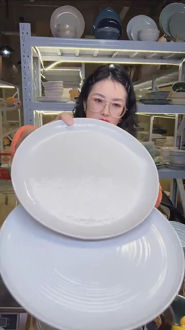 瓷260外贸尾货高温釉下彩陶瓷餐具默认微瑕