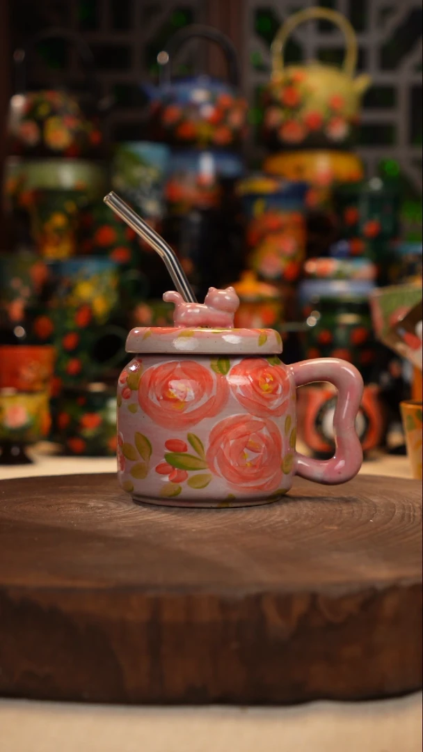 陶瓷油画釉下彩手绘