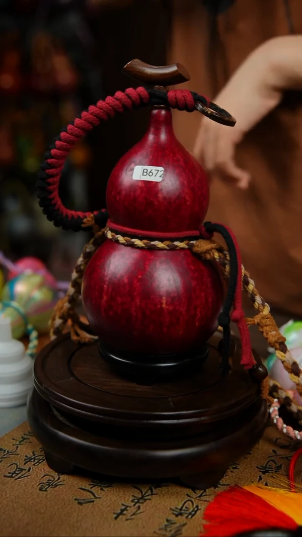 672号600ml左右非遗大漆酒葫芦