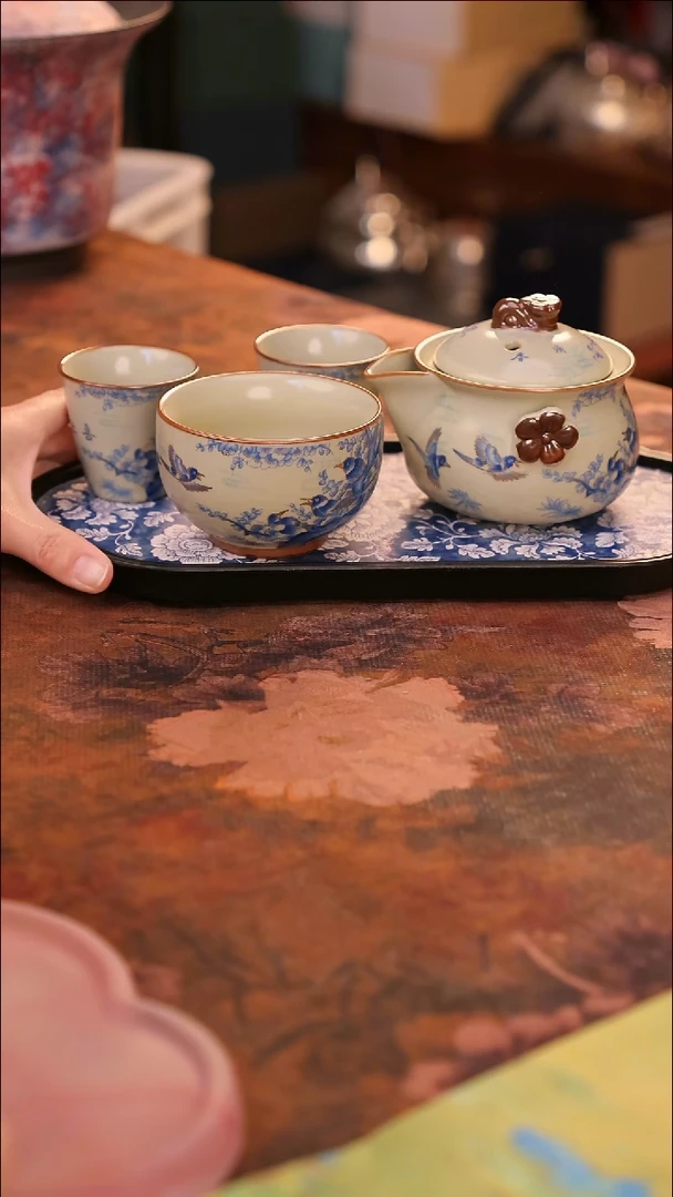 【闪购商品】陶瓷茶具（无礼盒无茶盘）@@A11507