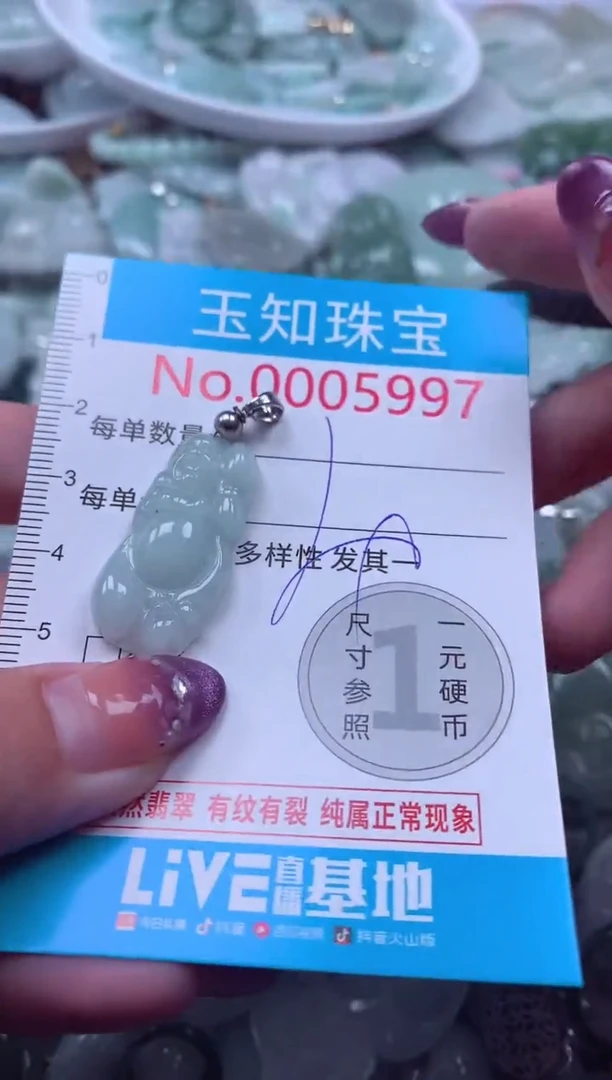 翡翠未镶嵌吊坠(不含链)5997