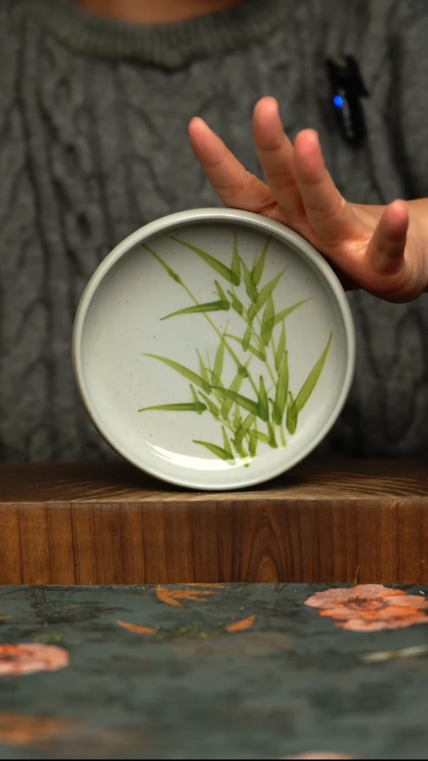 瓷片釉下彩手工手绘同款陶器