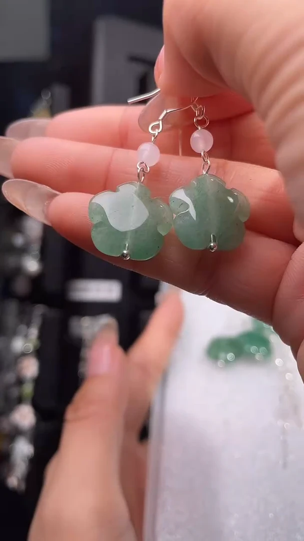 银S925镶嵌耳饰紫晶本**❤ 本心