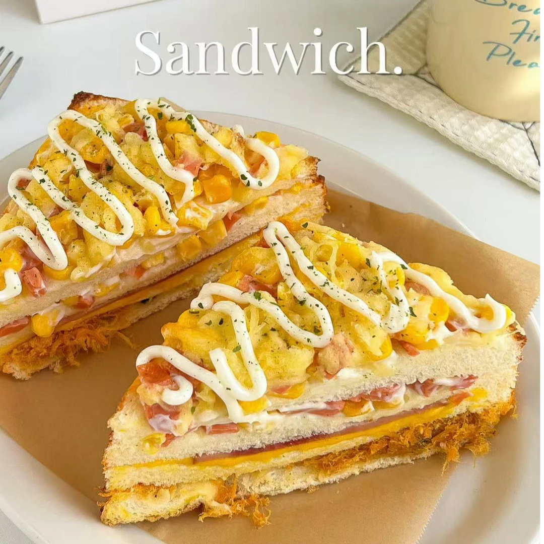 【清真麦极小时达】玉米三明治面包