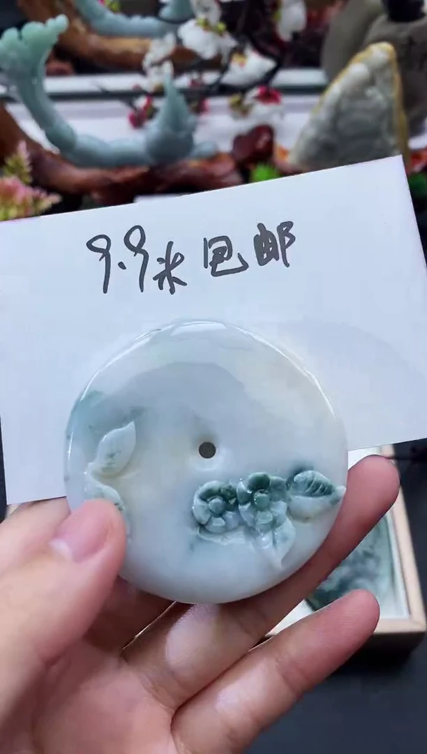 翡翠未镶嵌颈饰抽***体天然缅甸A货翡翠