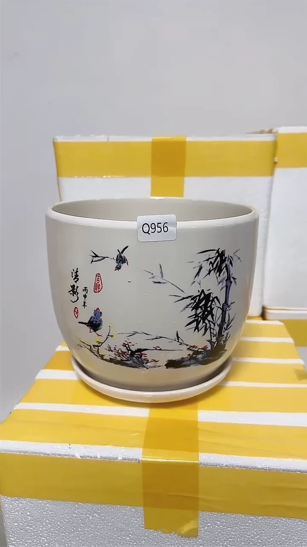 高温陶瓷花盆+Q956