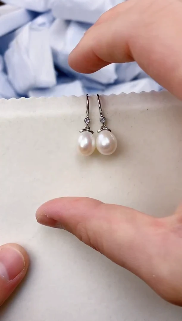 未镶嵌耳饰淡水珍珠ED1048