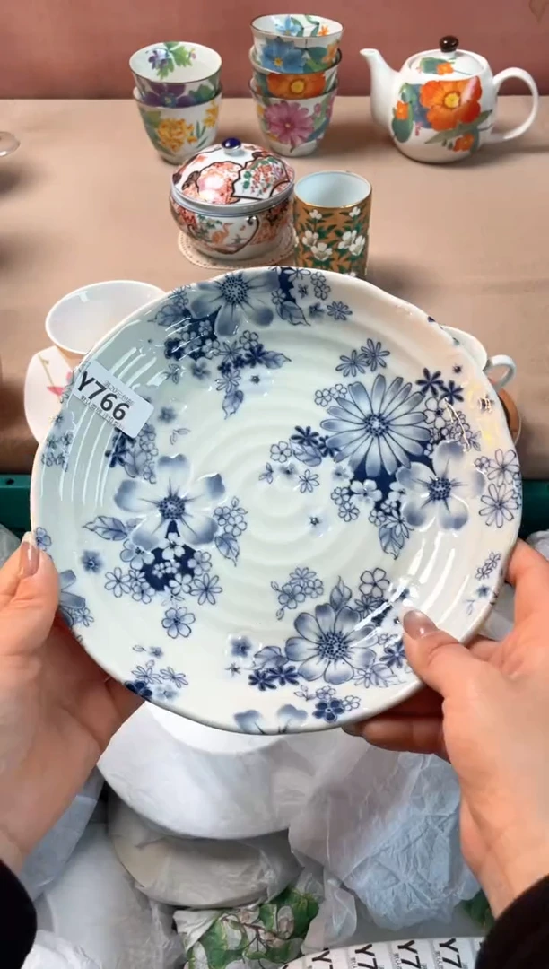 瓷片兔****皮瓷器瓷器Y766