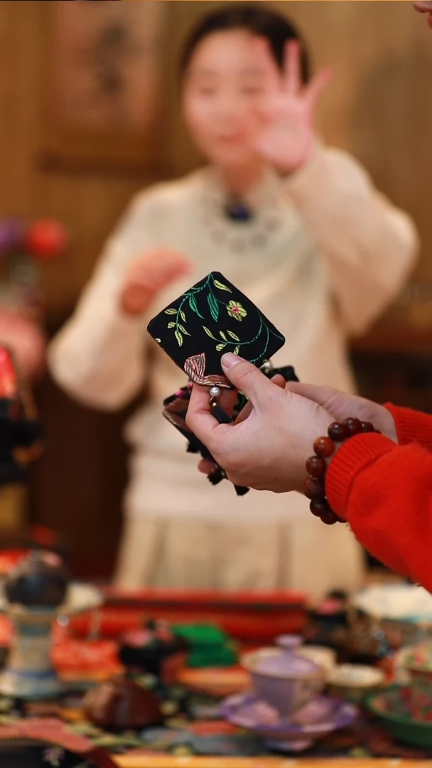 【闪购商品】瓷片流苏杯垫大碗茶的茶一片