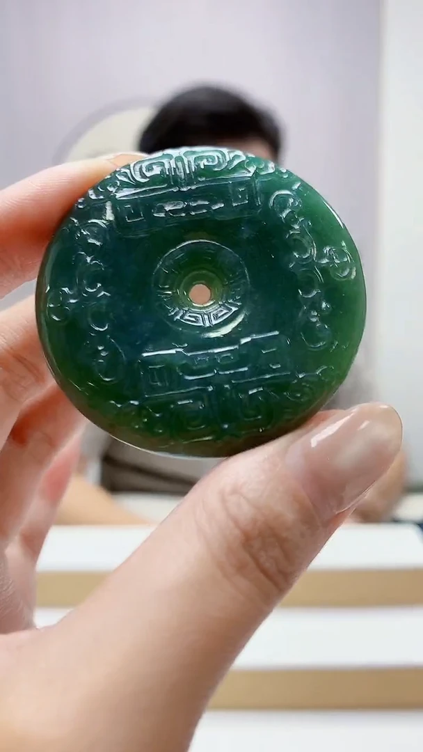 未镶嵌定制翡翠4917MM-毛货挂件72