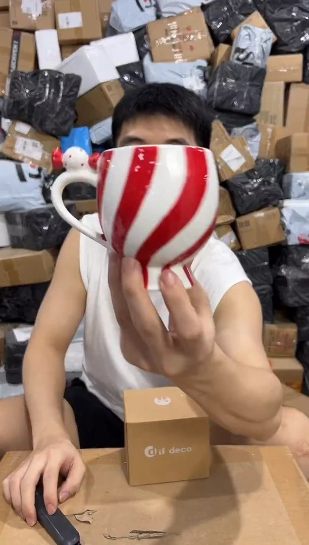 瓷片糖果造型水杯