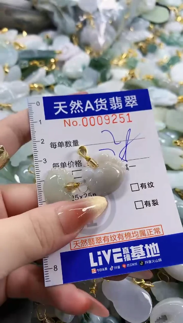 颈饰未镶嵌翡翠P***y天然A货翡翠