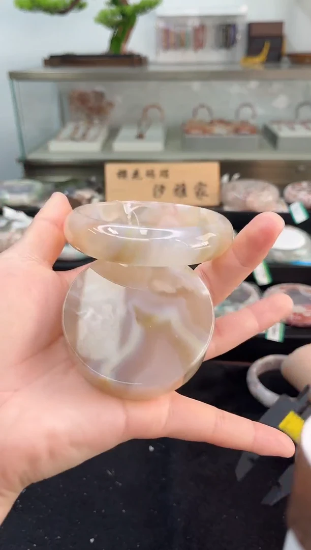 未镶嵌手镯石英质玉64圈口（赠品镯心）30162