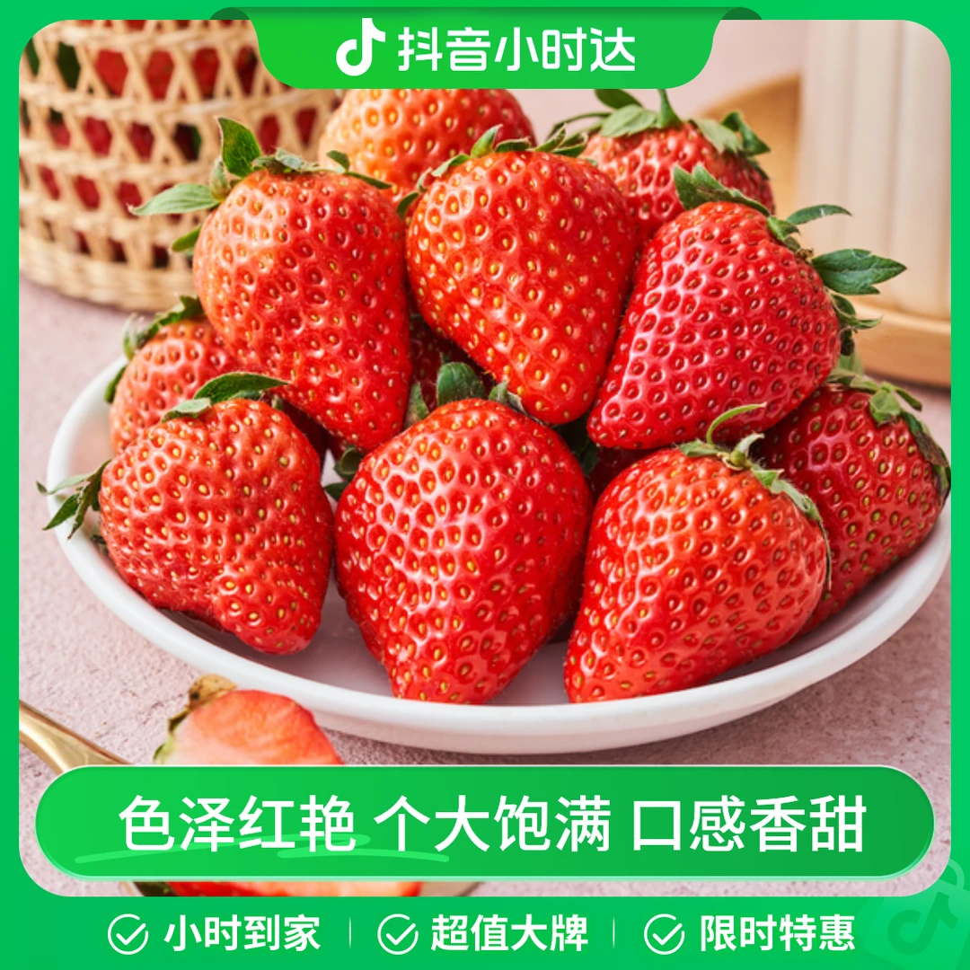 丹东红颜草莓（单果17g+） 480g
