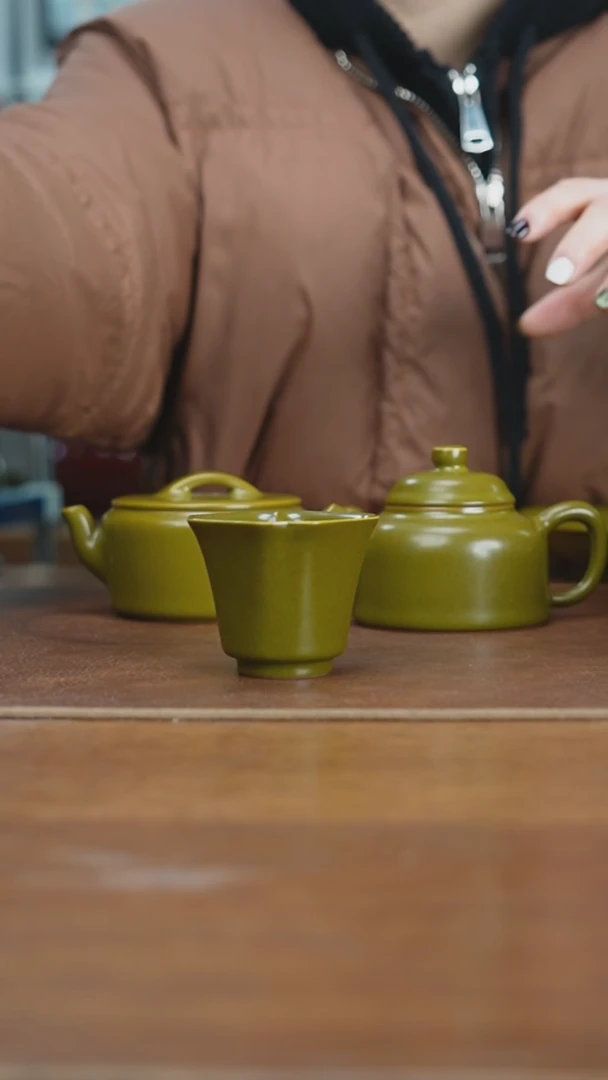 【闪购商品】杯景德镇茶叶末四方闻香杯