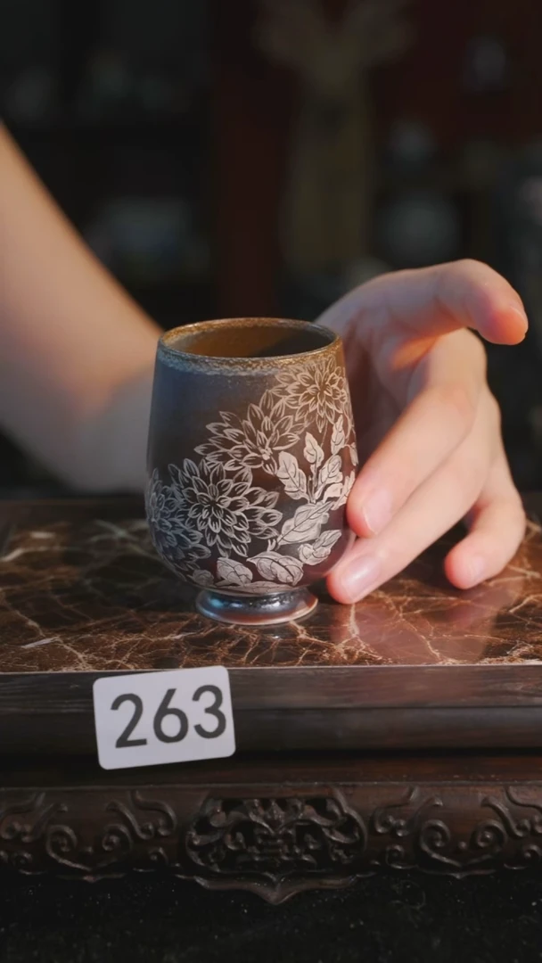 杯子等烟雨陶瓷手作主人杯263