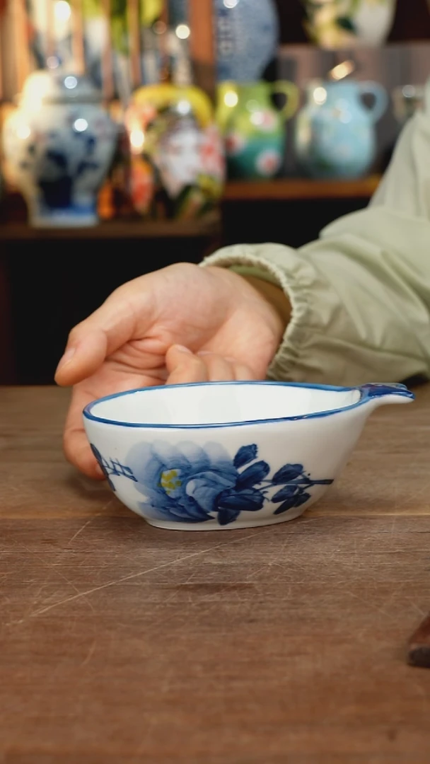 瓷片【简家甄选】景德镇设计师釉下手绘陶瓷餐具