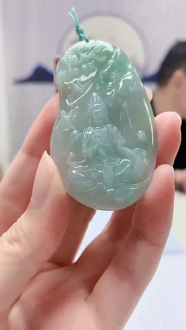 定制翡翠未镶嵌5124zm-毛货挂件28观音