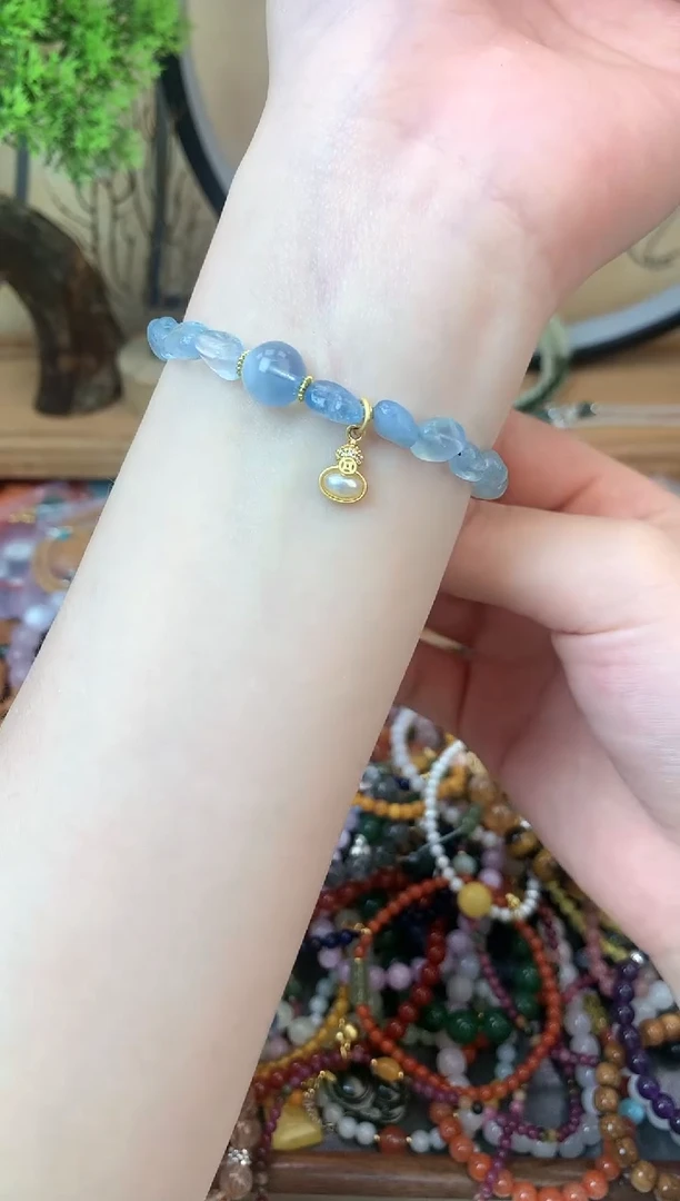 【闪购商品】海蓝宝石手链未镶嵌354