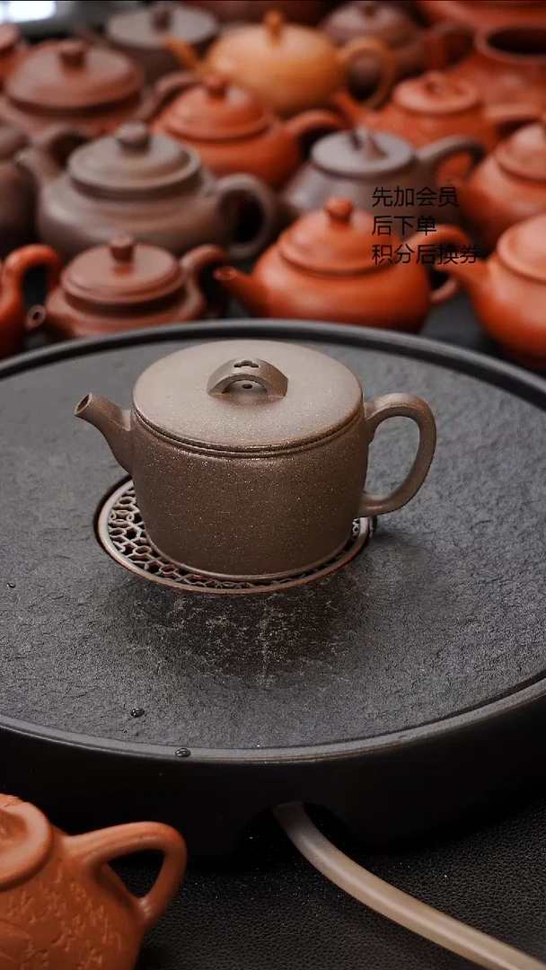 茶壶紫砂全品 汉瓦 180C 原矿青灰段泥紫砂壶