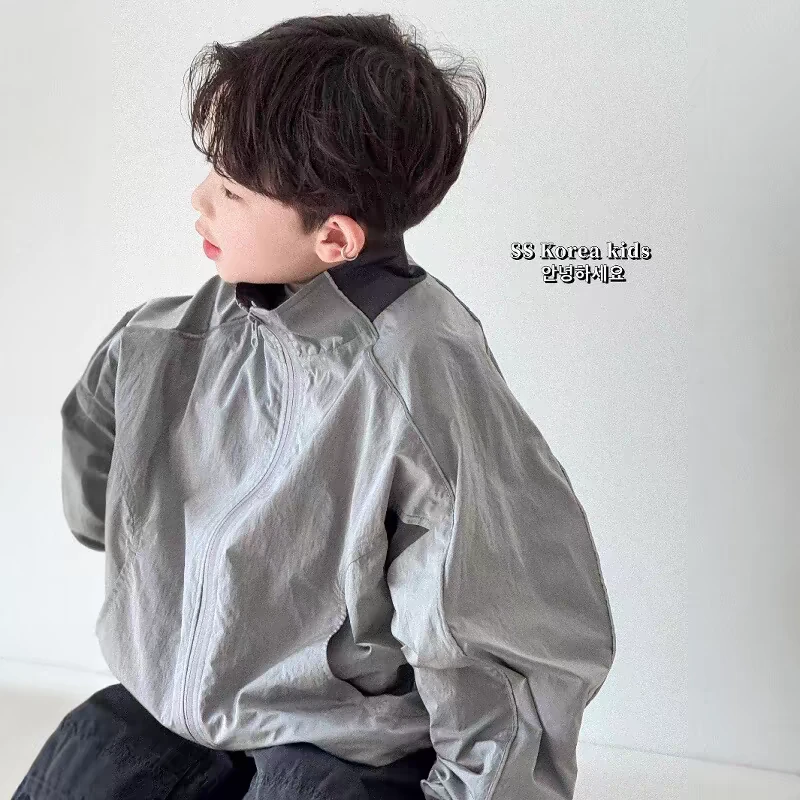 【现货】童装男孩时尚春装外套2025新款儿童夹克衫男女童棒球服洋气