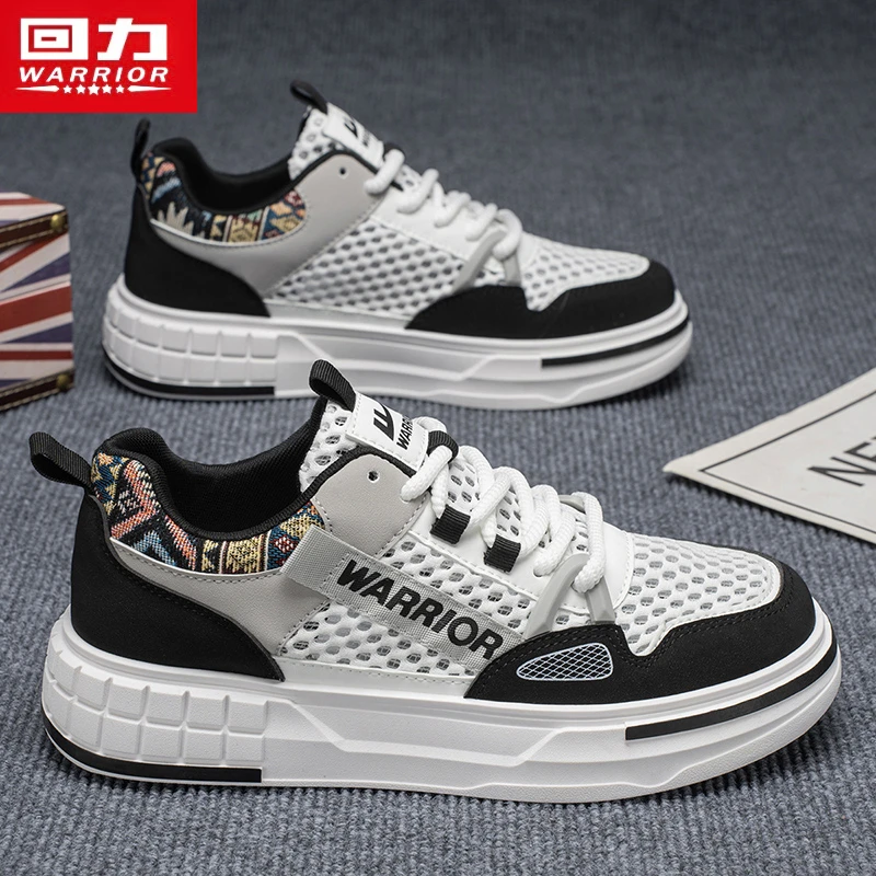 回力男鞋透气2025冬季新款网眼镂空休闲板鞋百搭软底防滑小白潮鞋