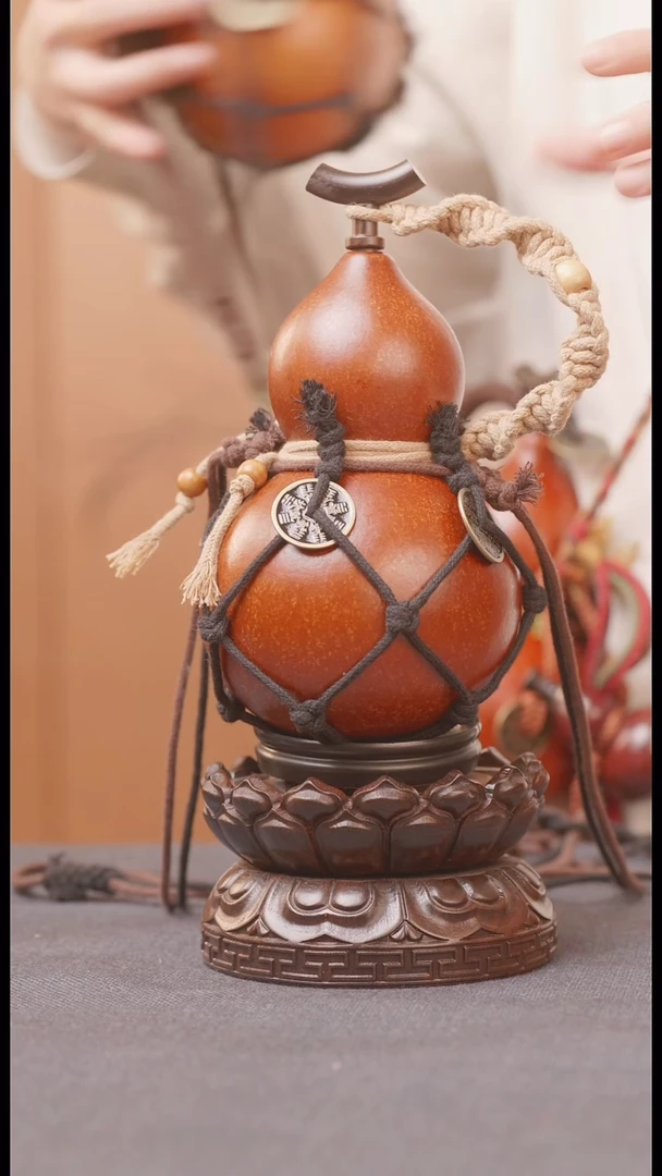 1881号链接精品大漆葫芦现货现发[一物一拍]不包含莲花底座