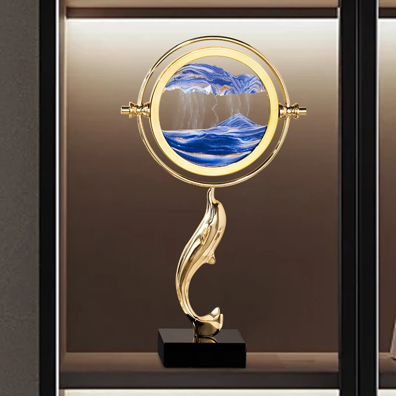 流沙画装饰客厅摆件轻奢入户玄关大气档次乔迁2025