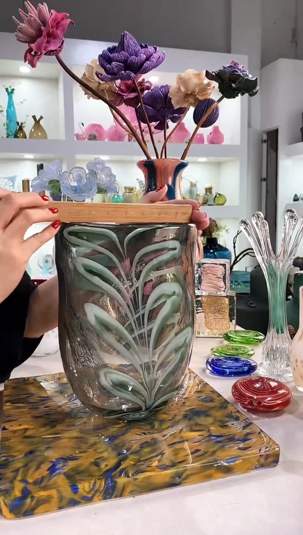 慕忆家手作琉璃花瓶