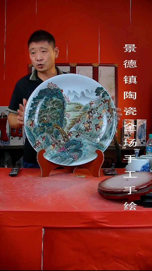摆件景德镇陶瓷 全场手工手绘